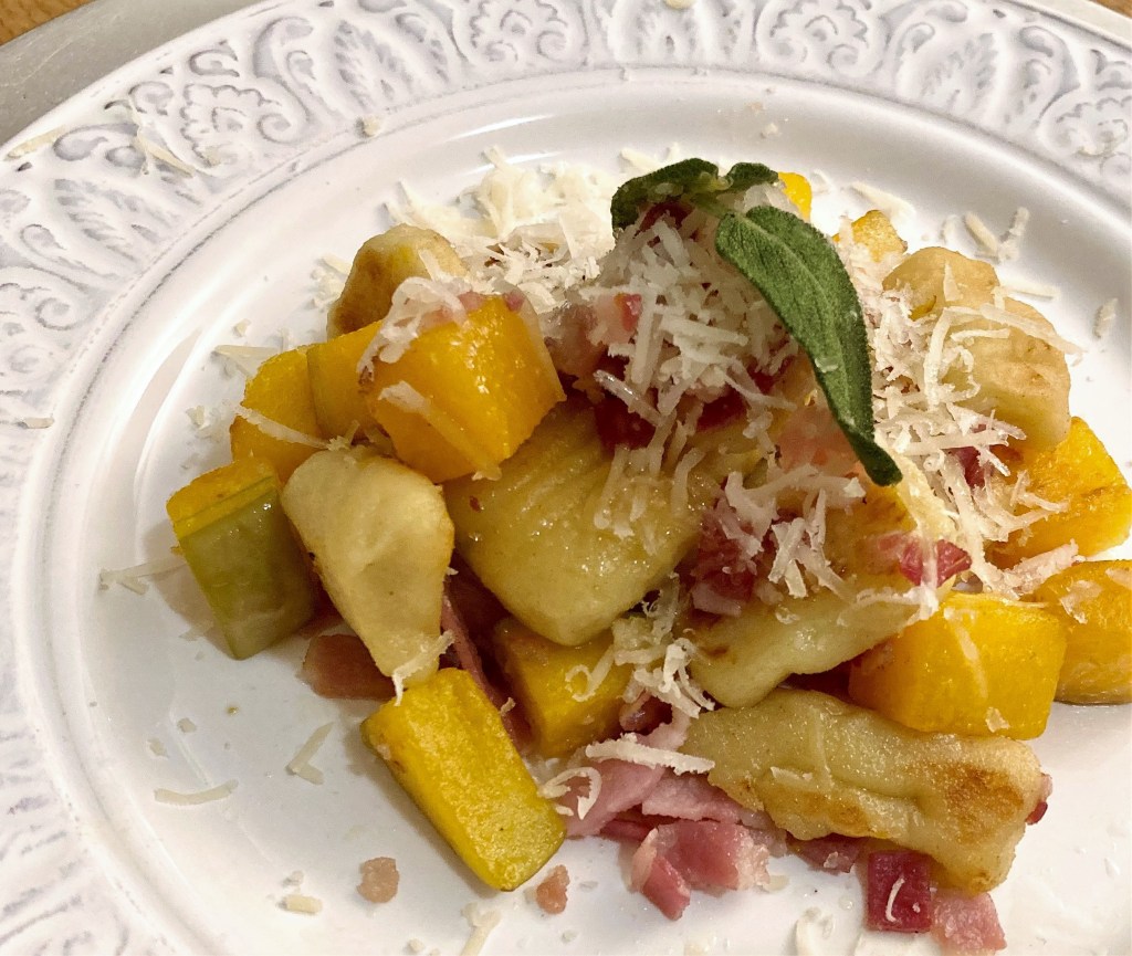 バターナッツとパンチェッタのニョッキ