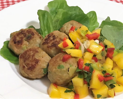 チキンボール&マンゴーソース